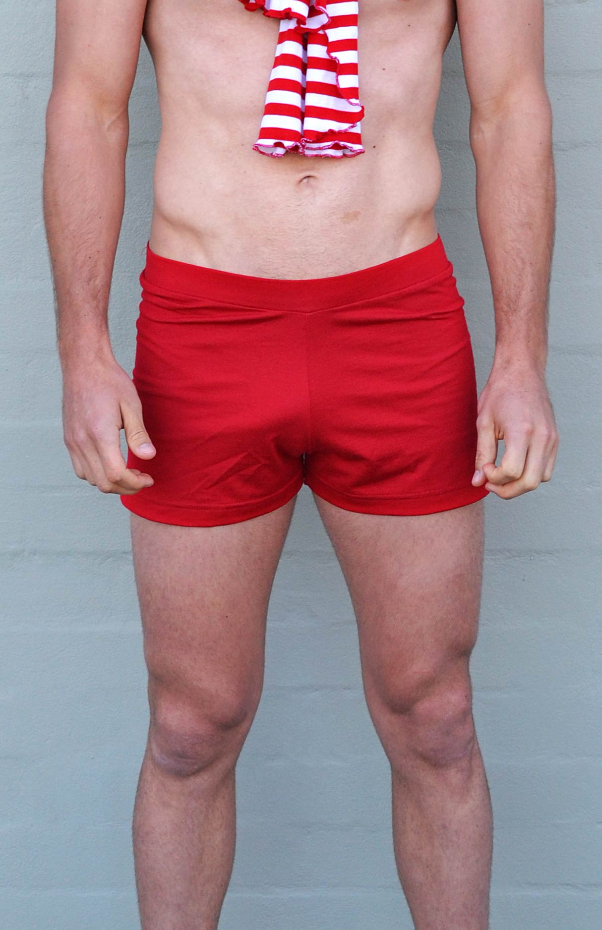 Black Grey Stripe Men&#39;s Merino Wool Boxer Shorts
