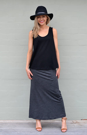 Pre Loved: Maxi Skirt - Merino/Modal (size 12)