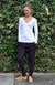 Aubergine Purple Women&#39;s Merino Wool Fleece Lounge Pants &amp;amp; Yoga Pants 
