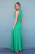 Kelly Green Women&#39;s Merino Wool Sleeveless Dress
