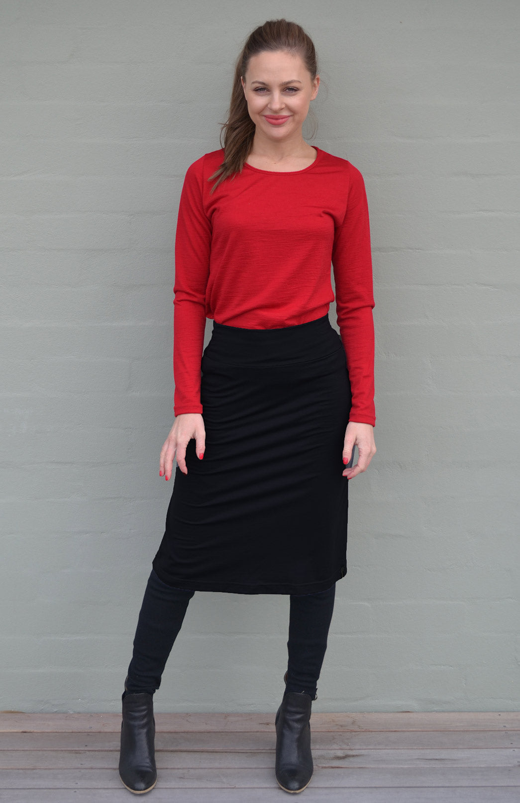 A line skirt top best sale