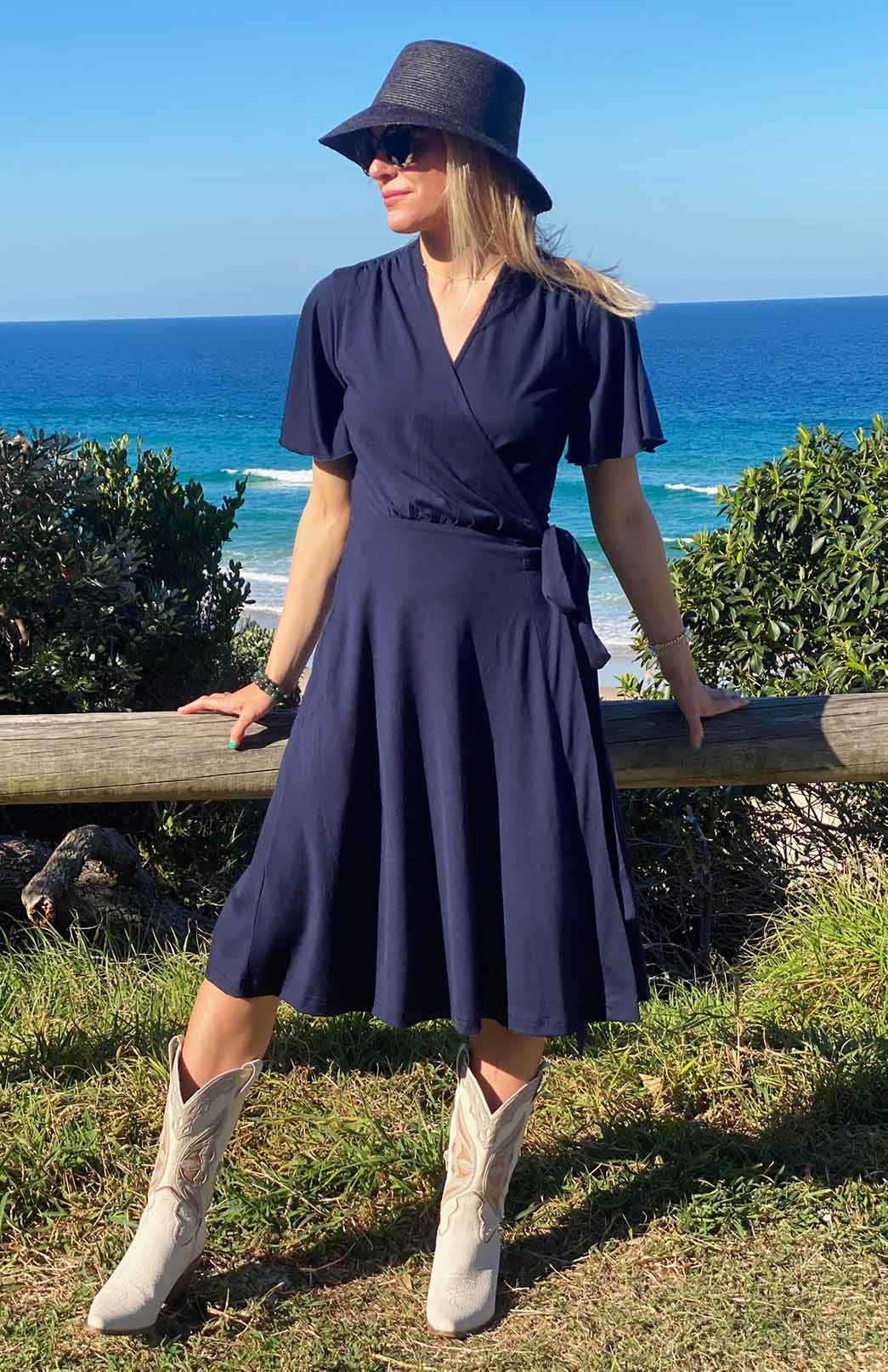 Cara Wrap Dress Smitten Merino