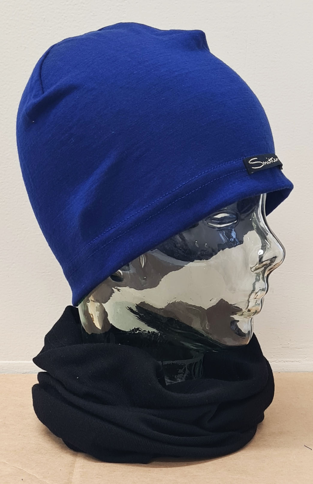 Sapphire Blue Unisex Merino Wool Skull Cap Lightweight (170g) Beanie
