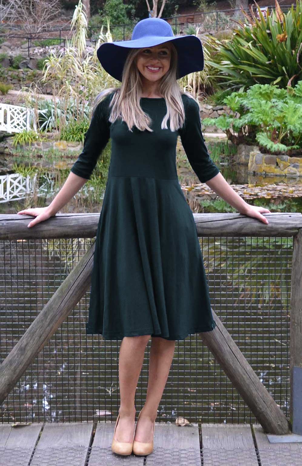 Women's Merino Wool Fit And Flare Dress