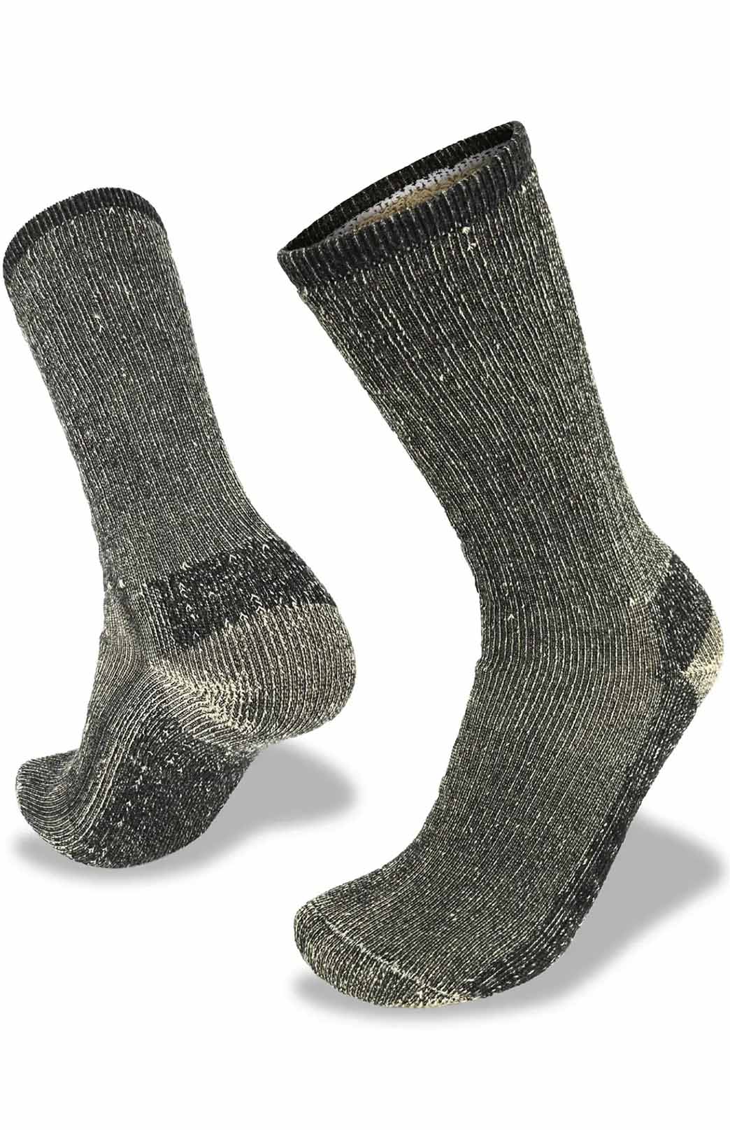 Black Tan Unisex Merino Wool &amp;amp; Yak Socks
