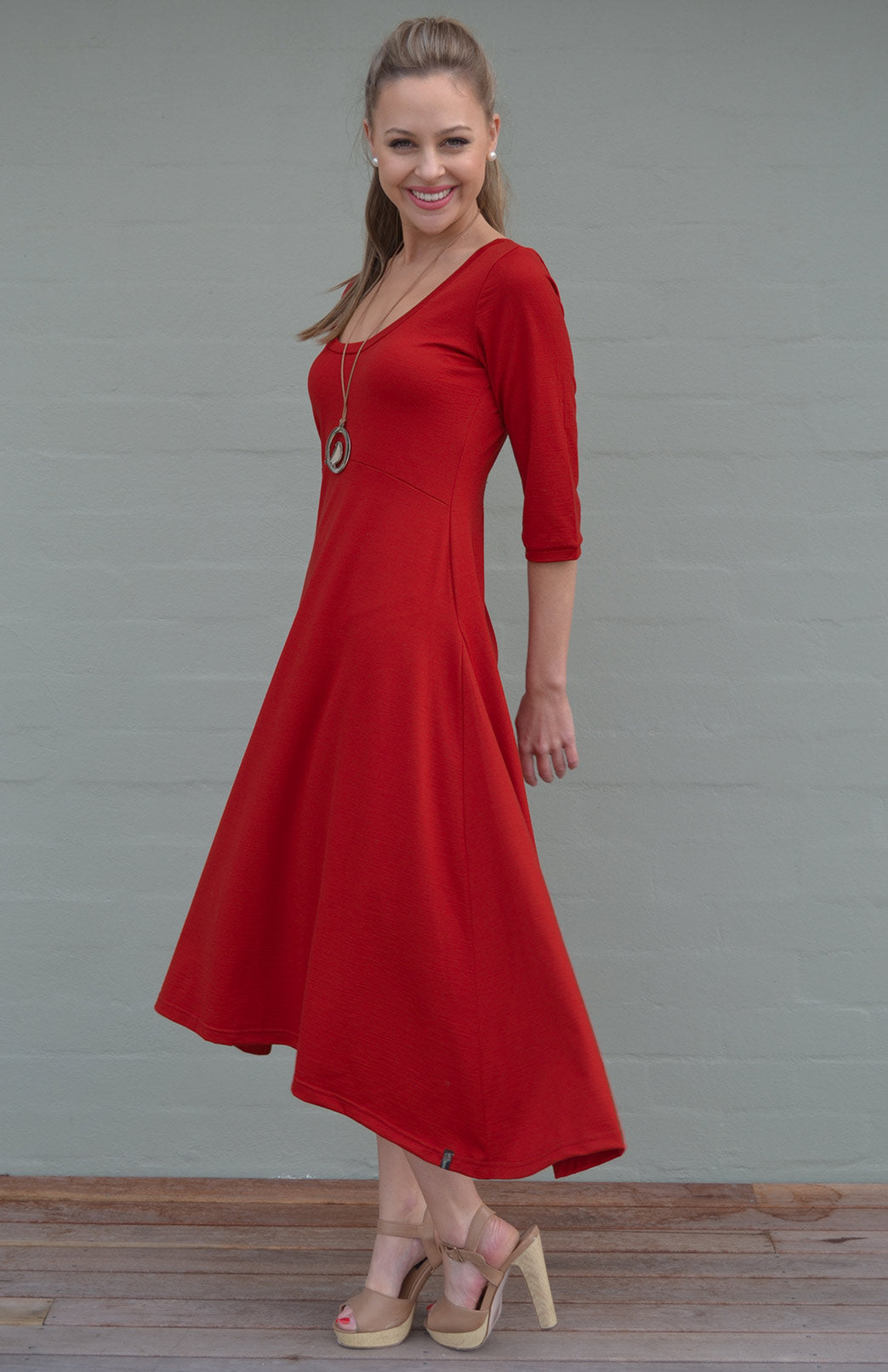 Milly red discount long dress