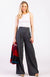 Charcoal Marl Women&#39;s Merino Wool Palazzo Pants
