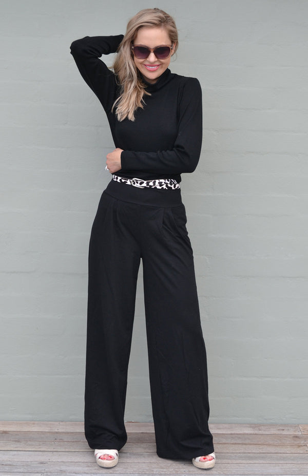 Palazzo Pants Wide Leg Pants Smitten Merino 1615