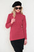 Raspberry Pink Unisex Merino Wool Long Sleeve Top
