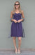 Grape Purple Women&#39;s Merino Wool Sleeveless Dress
