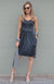 Steel Grey Women&#39;s Merino Wool Sleeveless Dress
