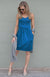 Teal Women&#39;s Merino Wool Sleeveless Dress
