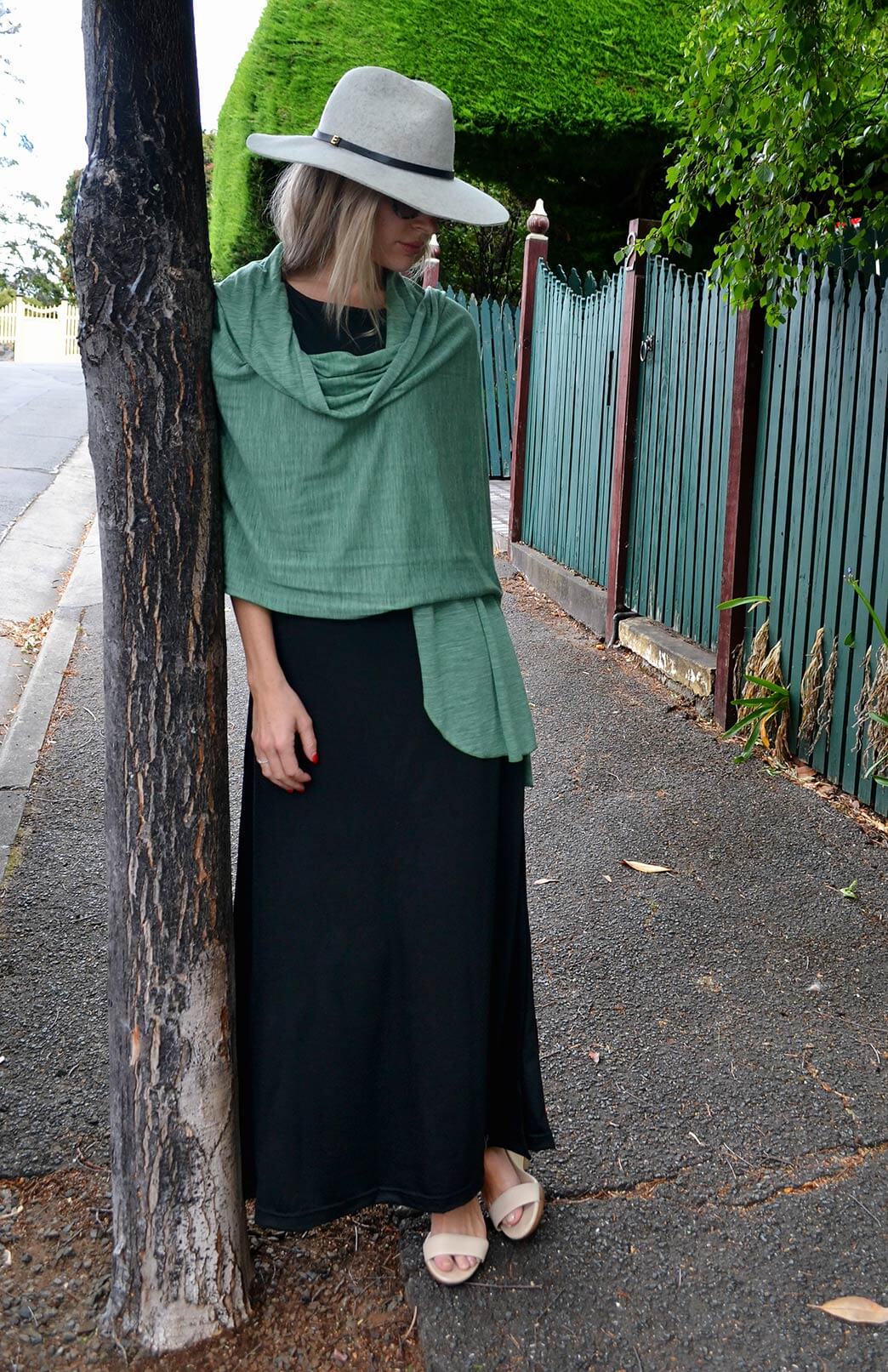 Women's Merino Wool Maxi Skirt