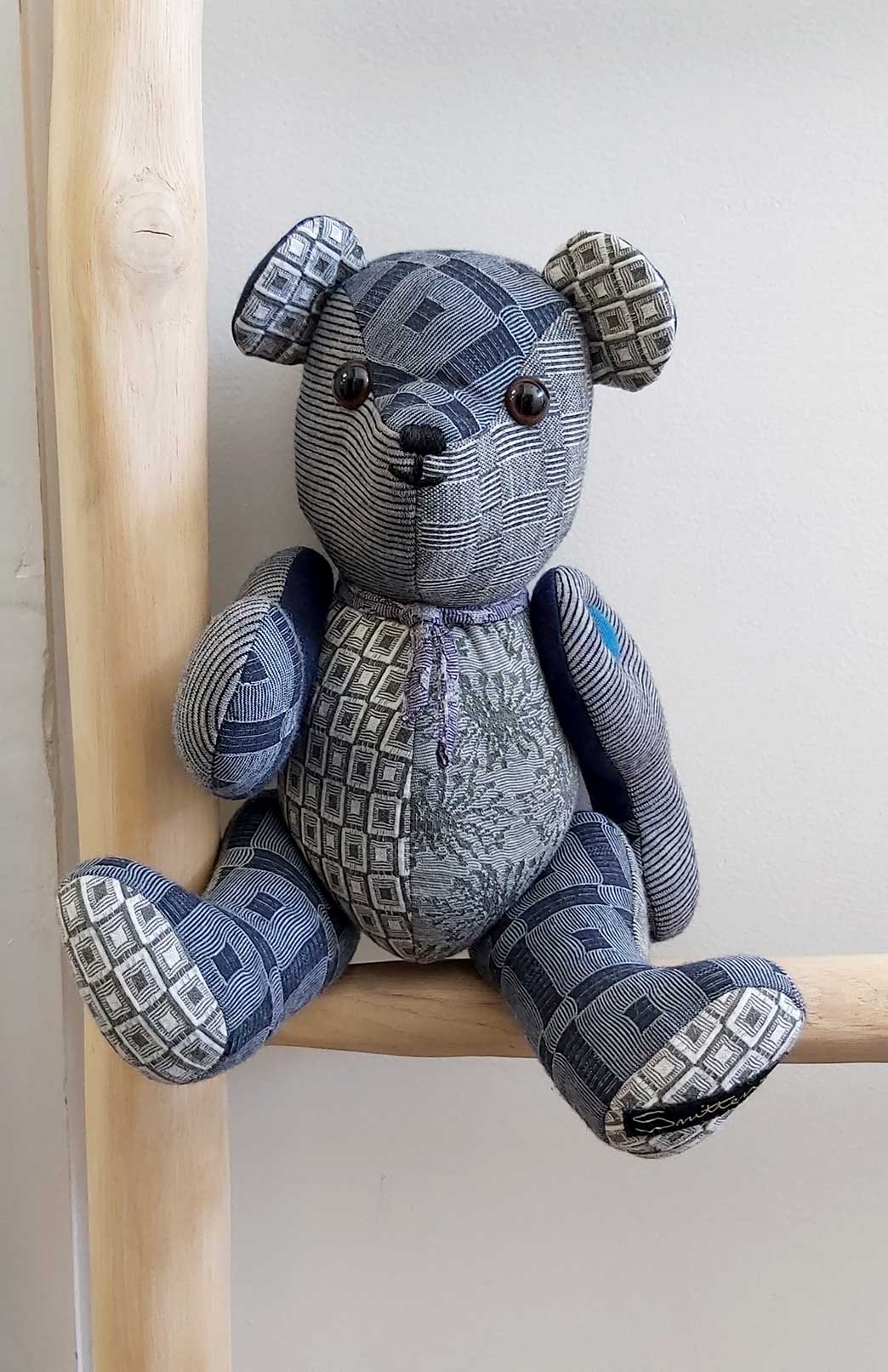 Handmade Collectable Merino Wool Teddy Bear Smitten Merino