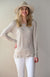 Oatmeal Marl Women&#39;s Merino Wool Long Sleeve Fashion &amp;amp; Layering Top
