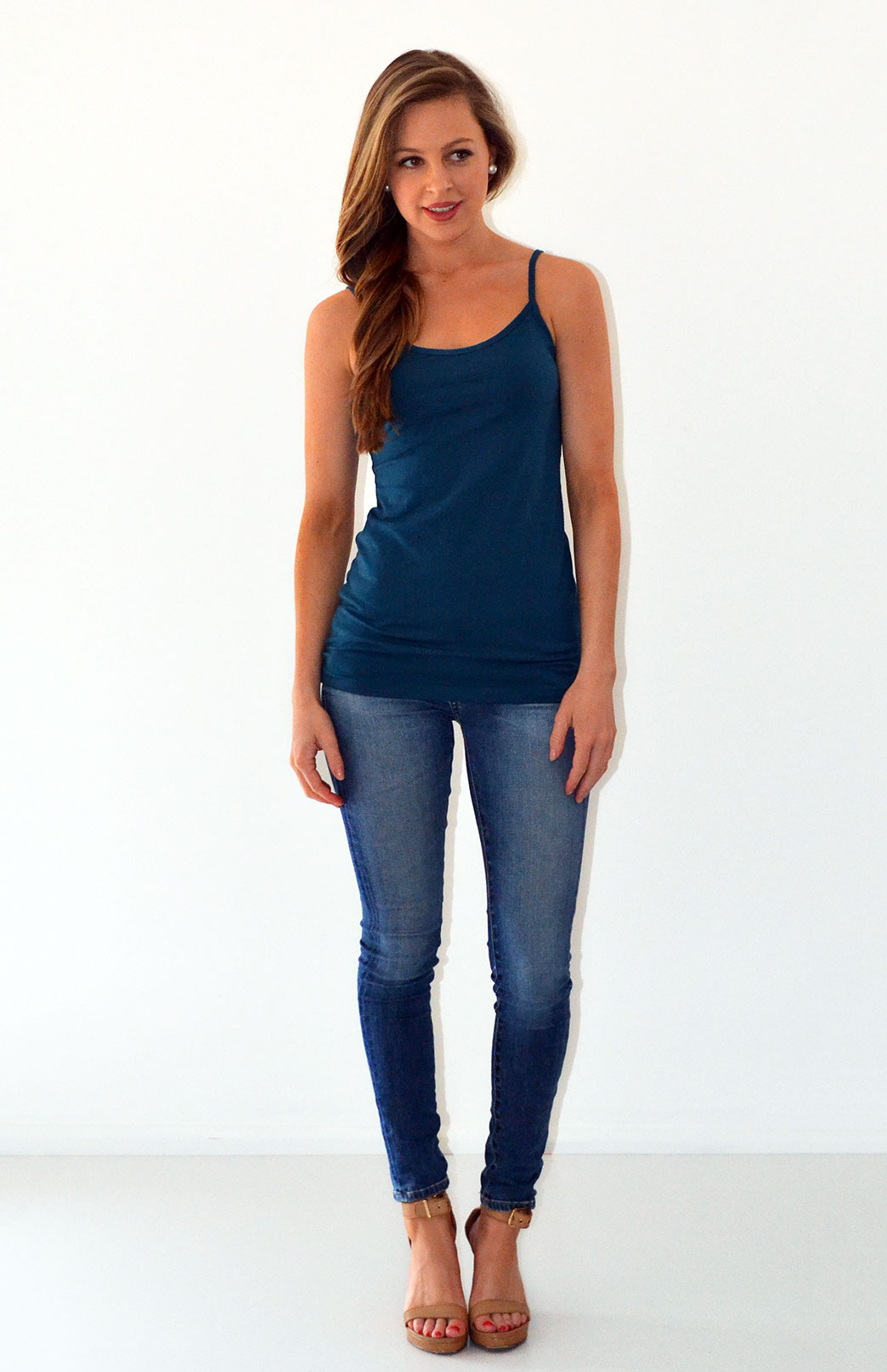 Camisole Top | Women's Wool Storm Teal Camisole Layering Thermal Tank ...